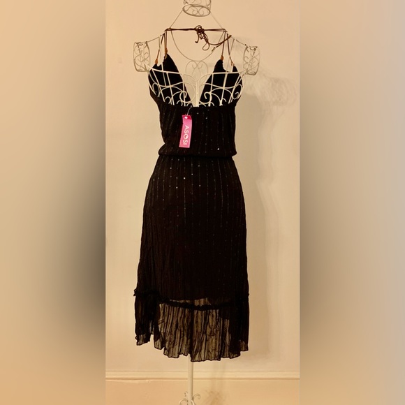 Sparkly black midi dress from ASOS - Picture 3 of 4